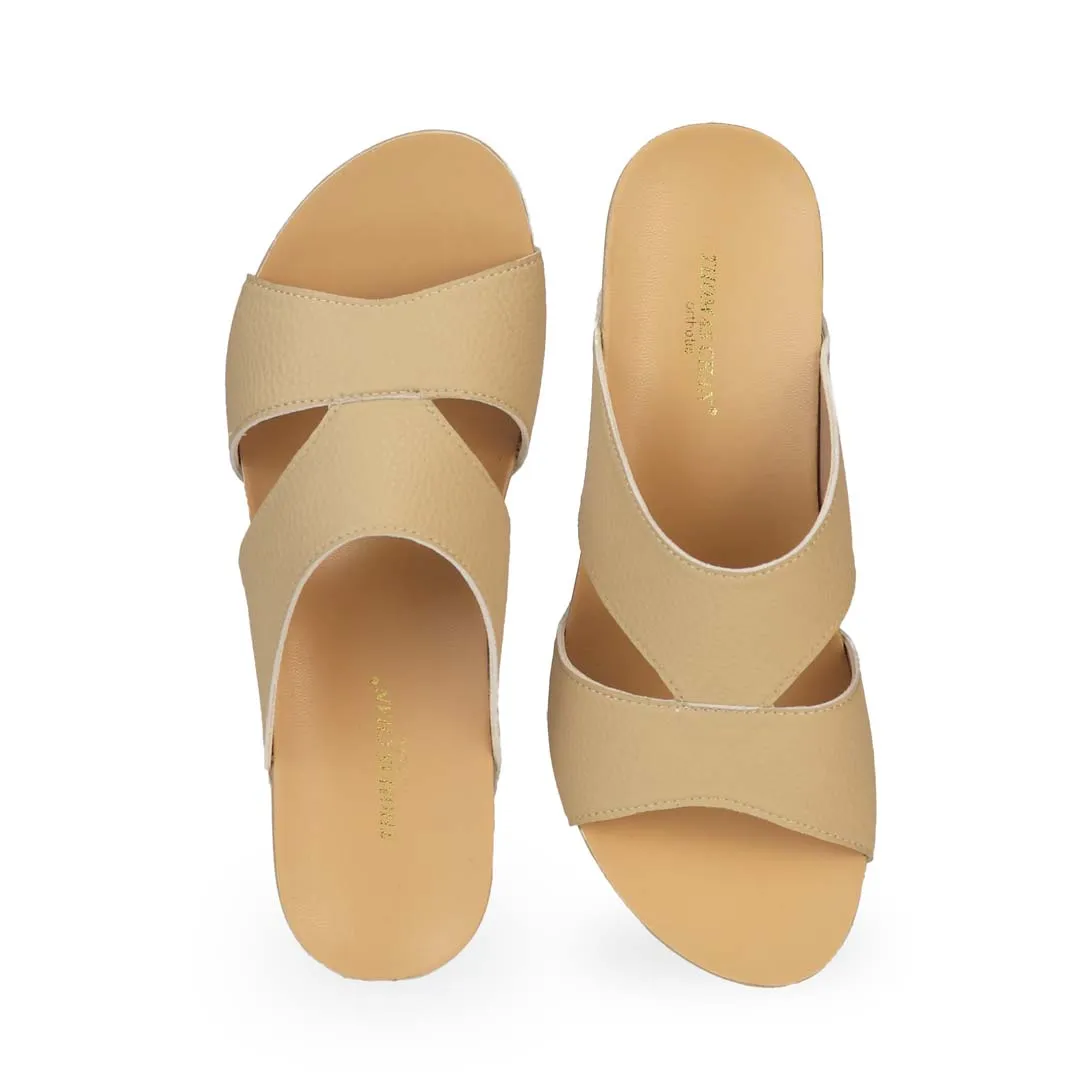 [20% off at cart] Pebble Lychee Everyday Low Wedge Slides