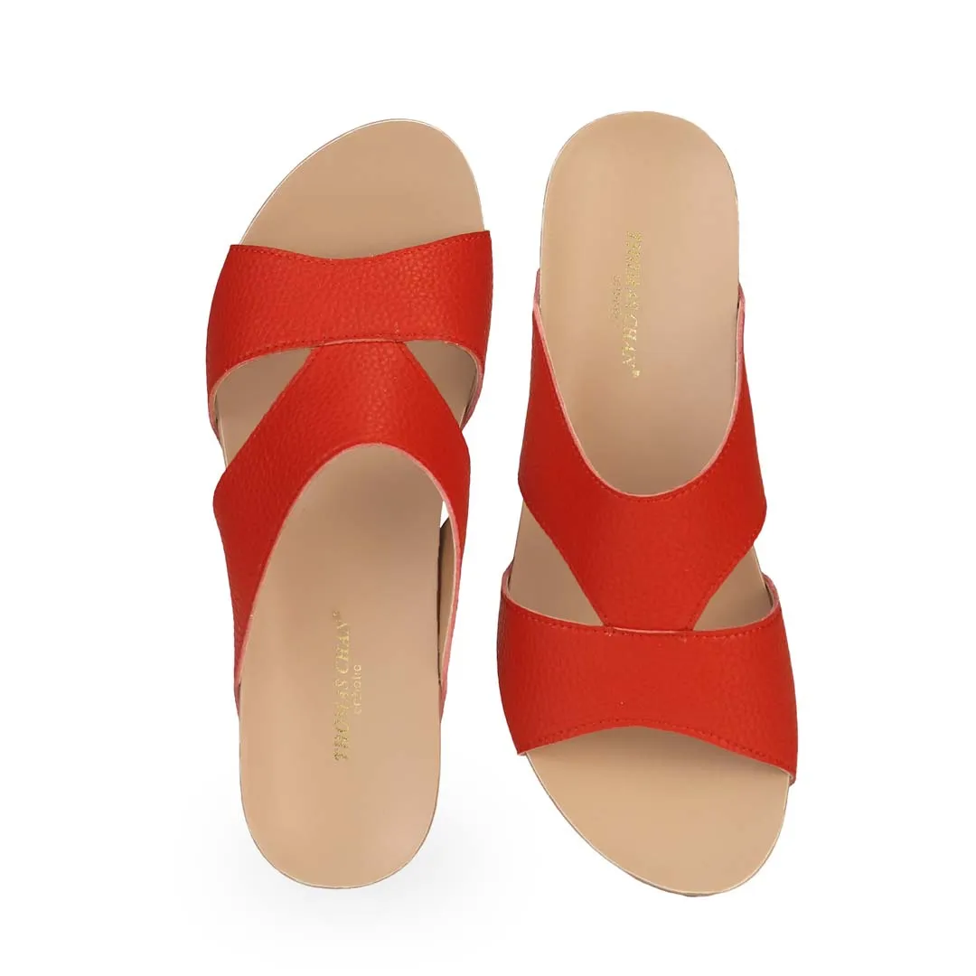 [20% off at cart] Pebble Lychee Everyday Low Wedge Slides