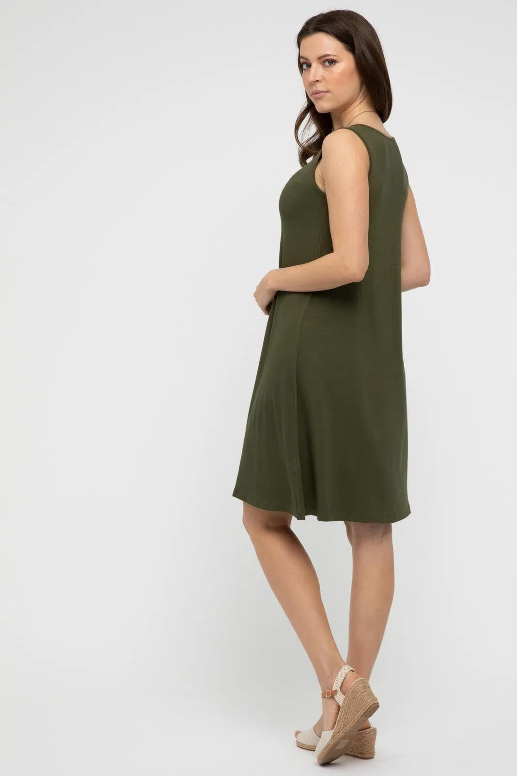 Adele Dress - Dark Olive