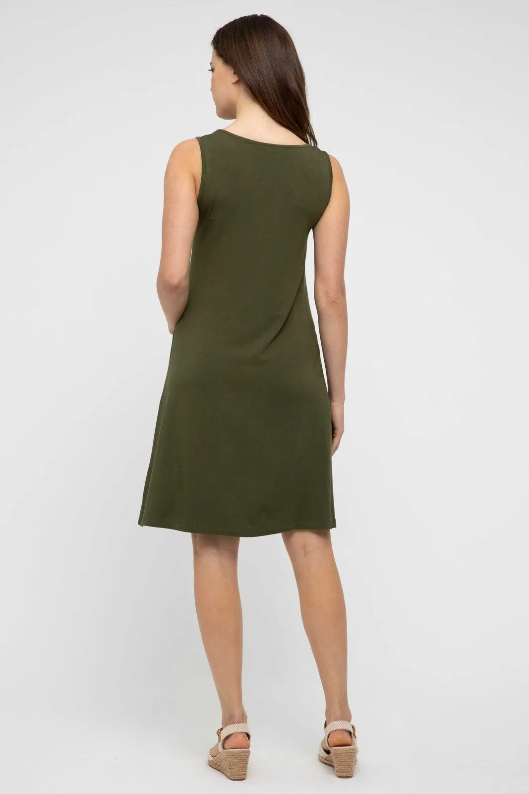 Adele Dress - Dark Olive