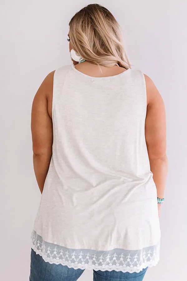 Adorable In Athens Shift Tank In Birch  Curves