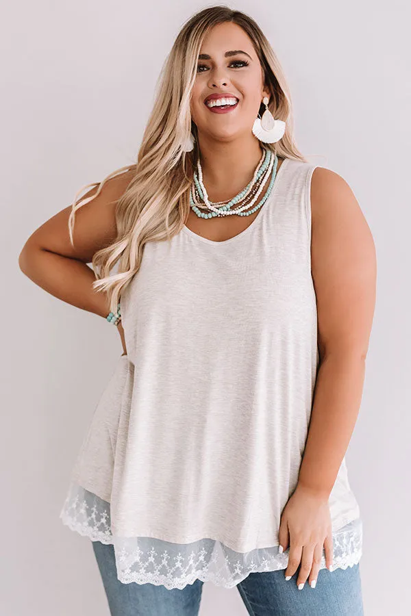 Adorable In Athens Shift Tank In Birch  Curves