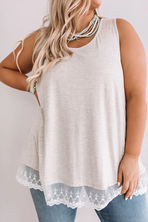 Adorable In Athens Shift Tank In Birch  Curves