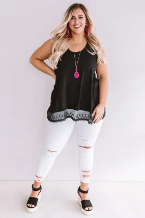 Adorable In Athens Shift Tank In Black  Curves