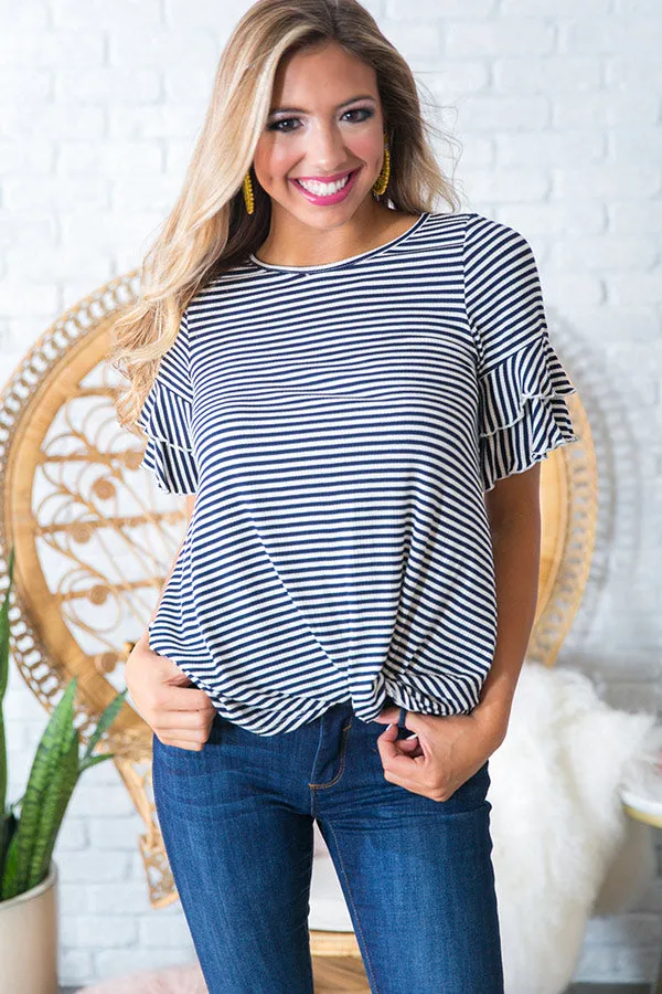 All Tied Up Stripe Top