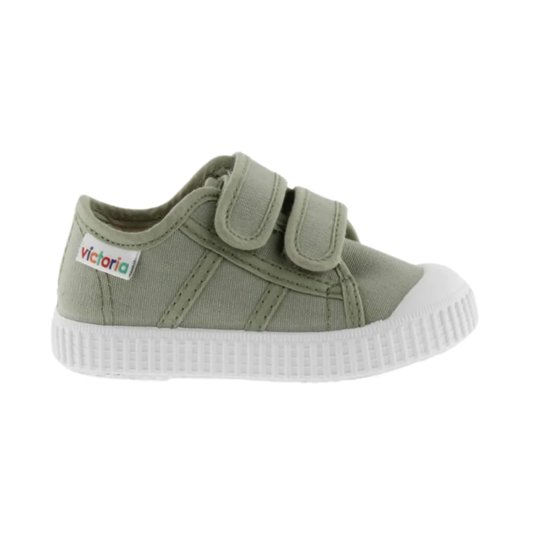 Aloe Green Canvas Trainers