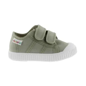 Aloe Green Canvas Trainers