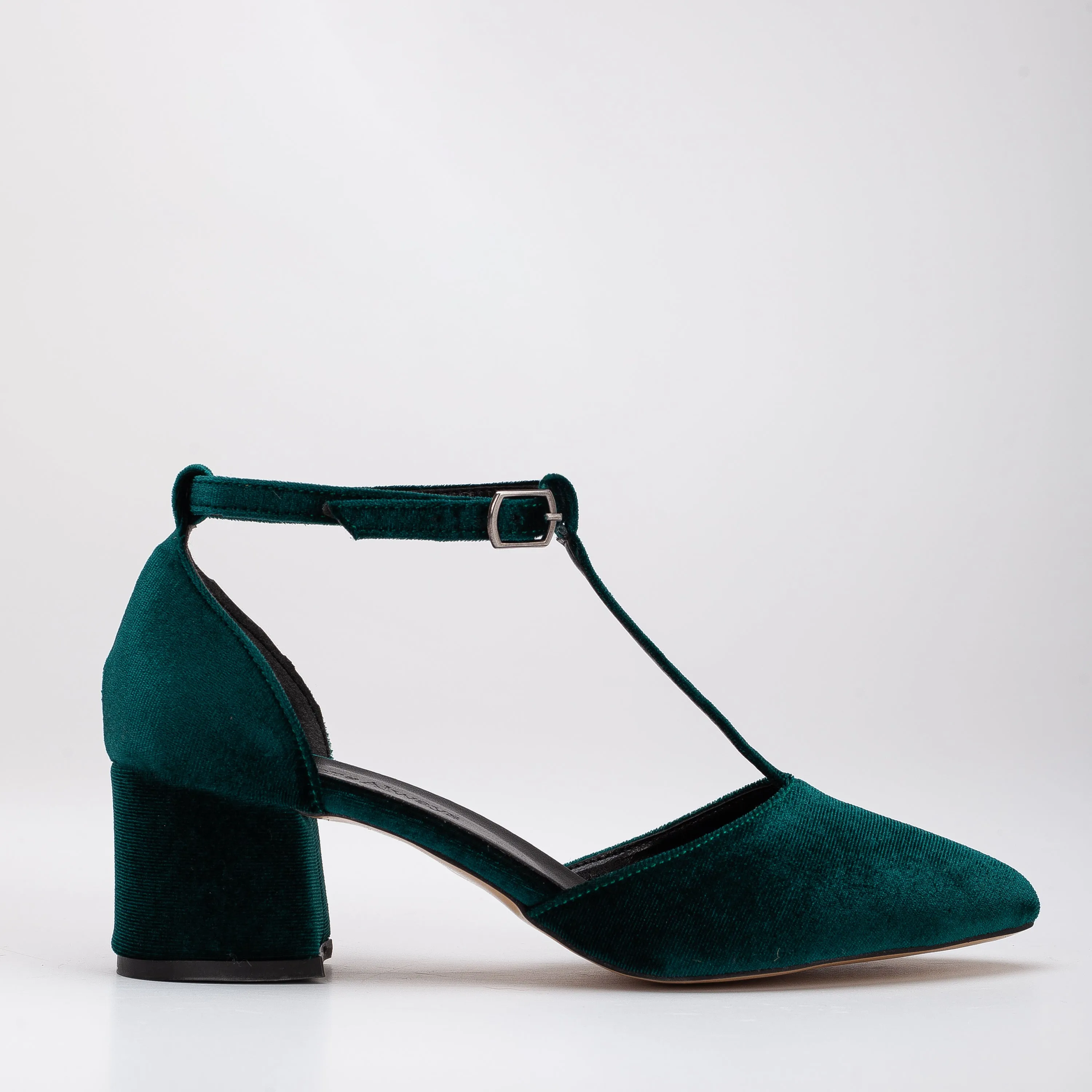 Anicette -Emerald Green Velvet Shoes