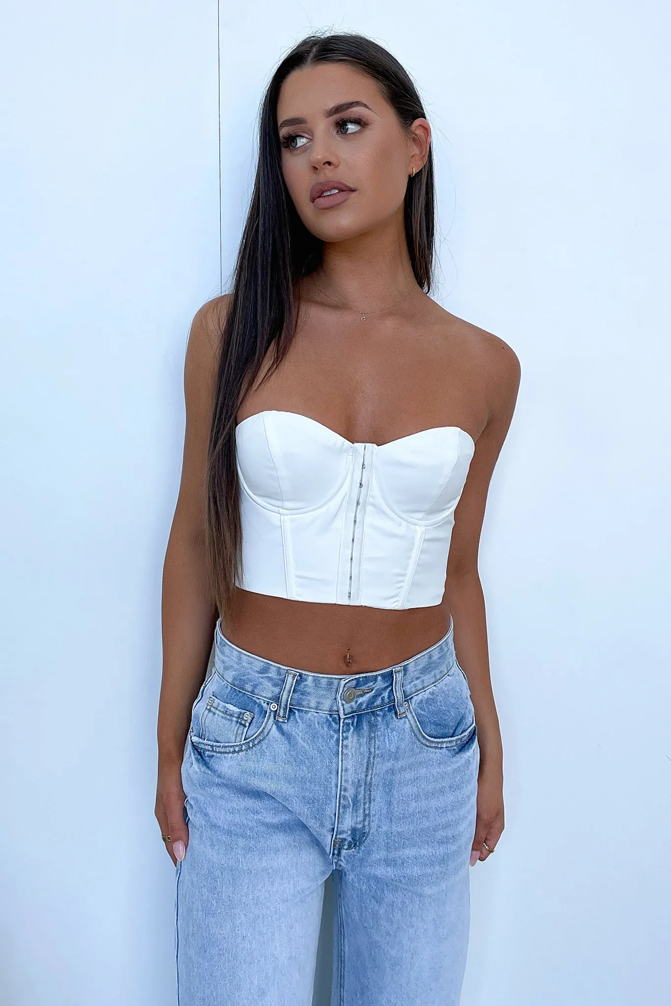 Aura Bustier - White