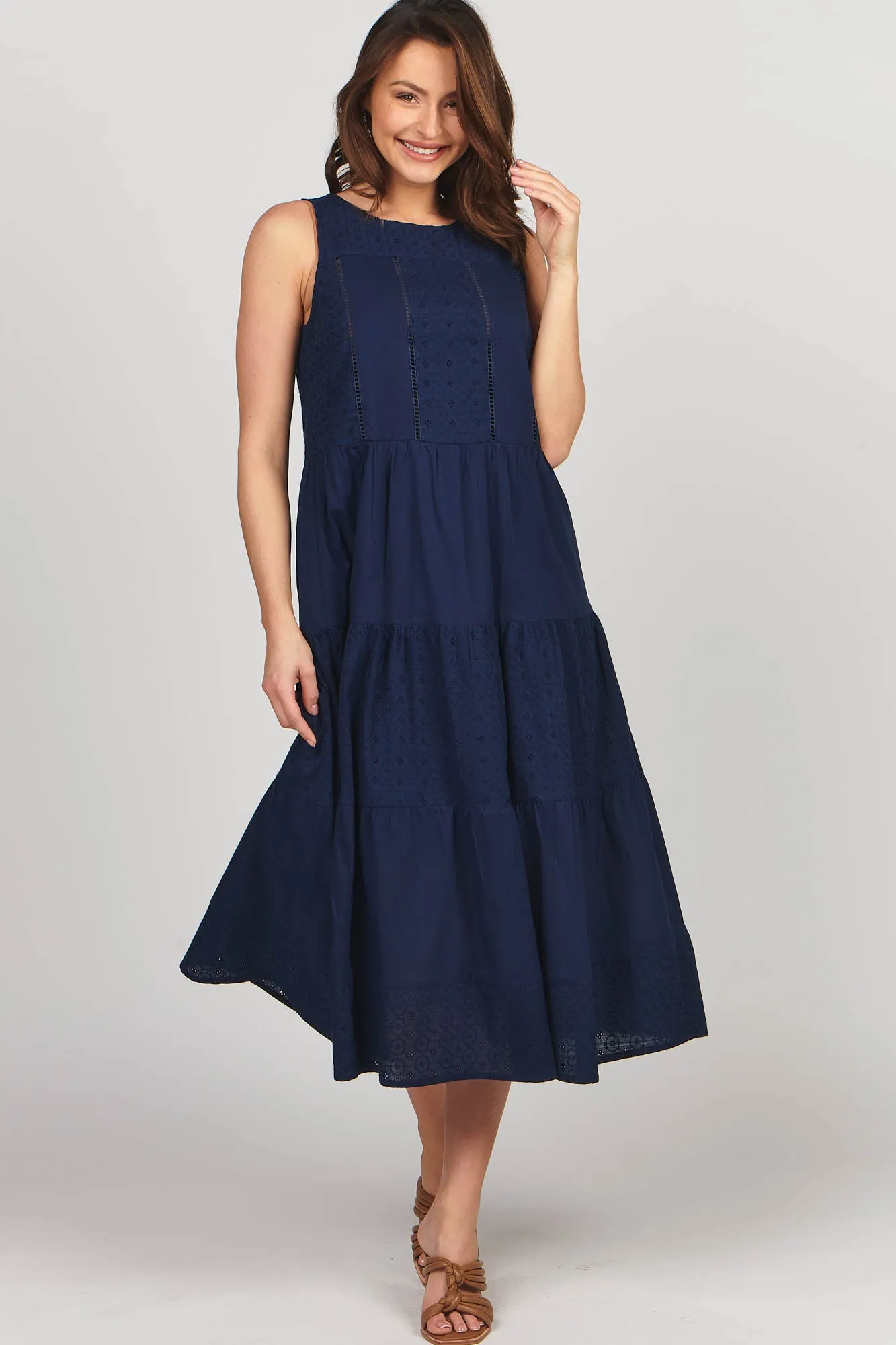 Ava Maxi French Navy