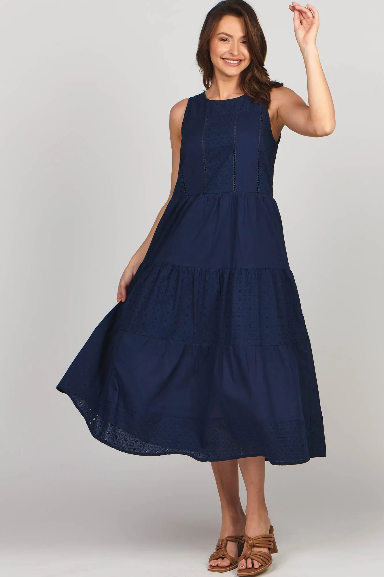 Ava Maxi French Navy