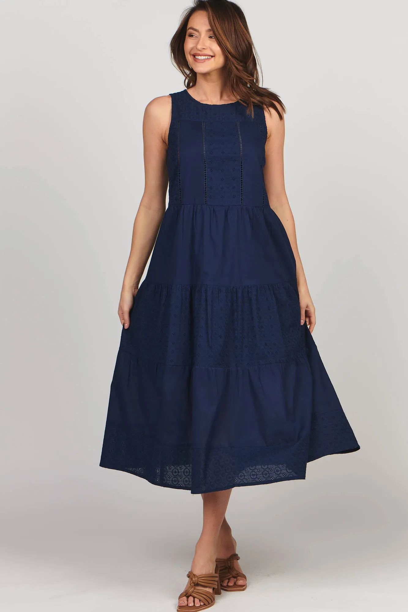 Ava Maxi French Navy