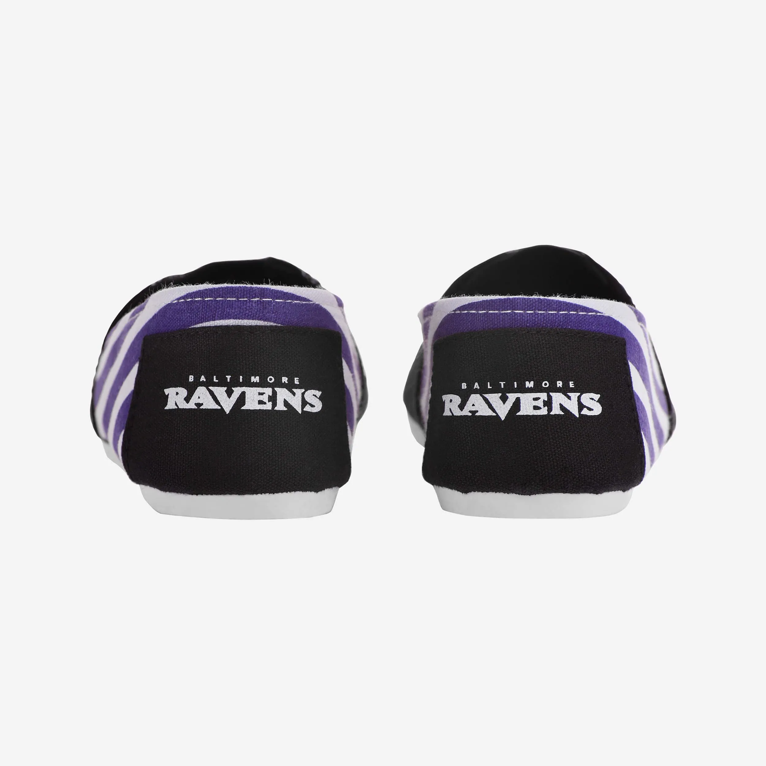 Baltimore Ravens Womens Stripe Canvas Shoe