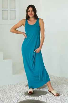 Bamboo Maxi Dress - Teal