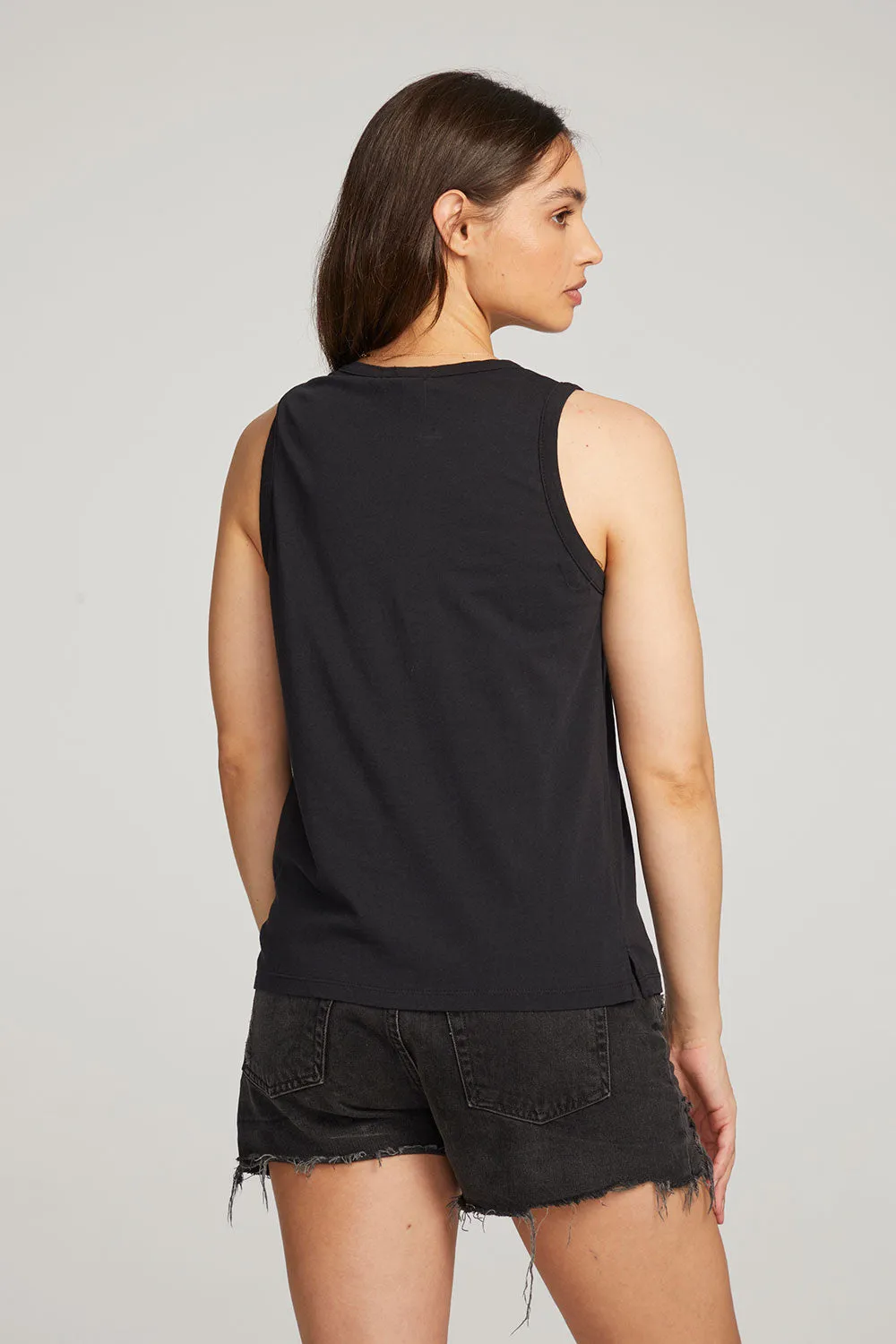 Basic Black Slit Tank