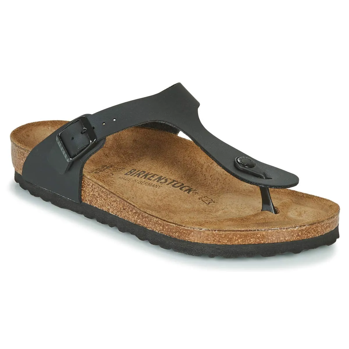 Birkenstock Women's Gizeh Birko-Flor Thong Sandal,Black