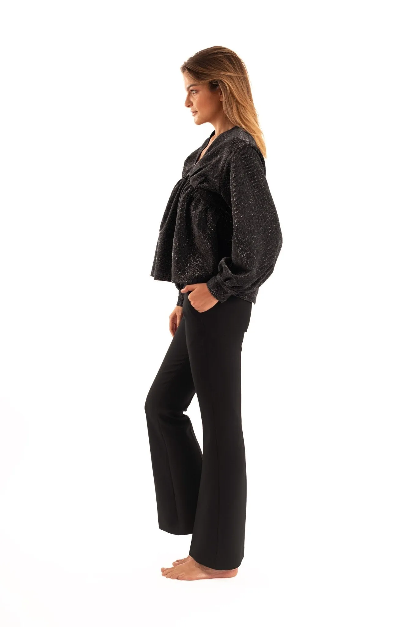 Black Flare Pants