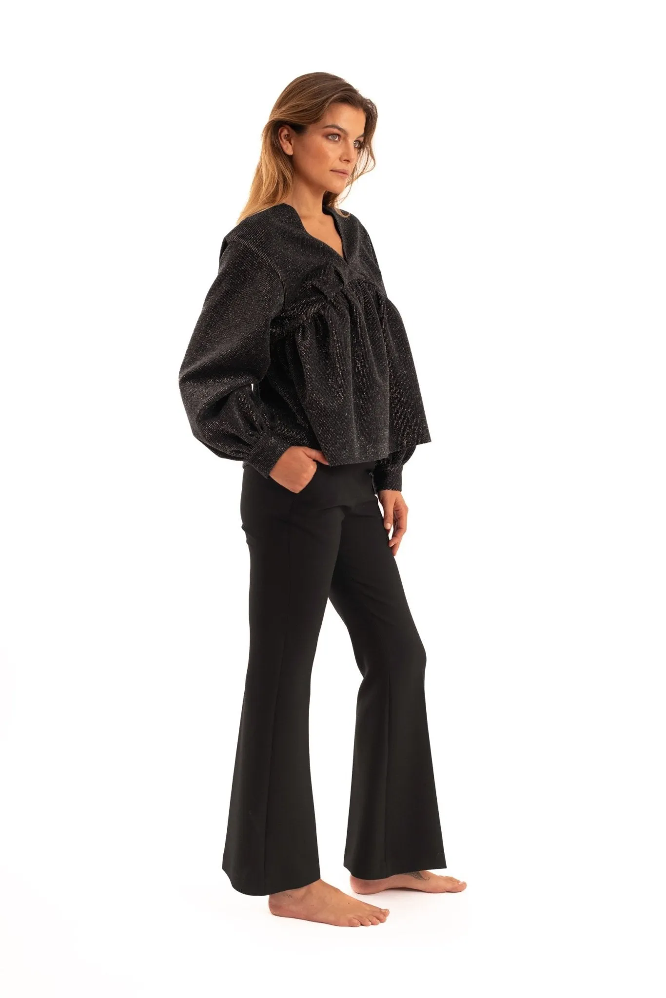 Black Flare Pants