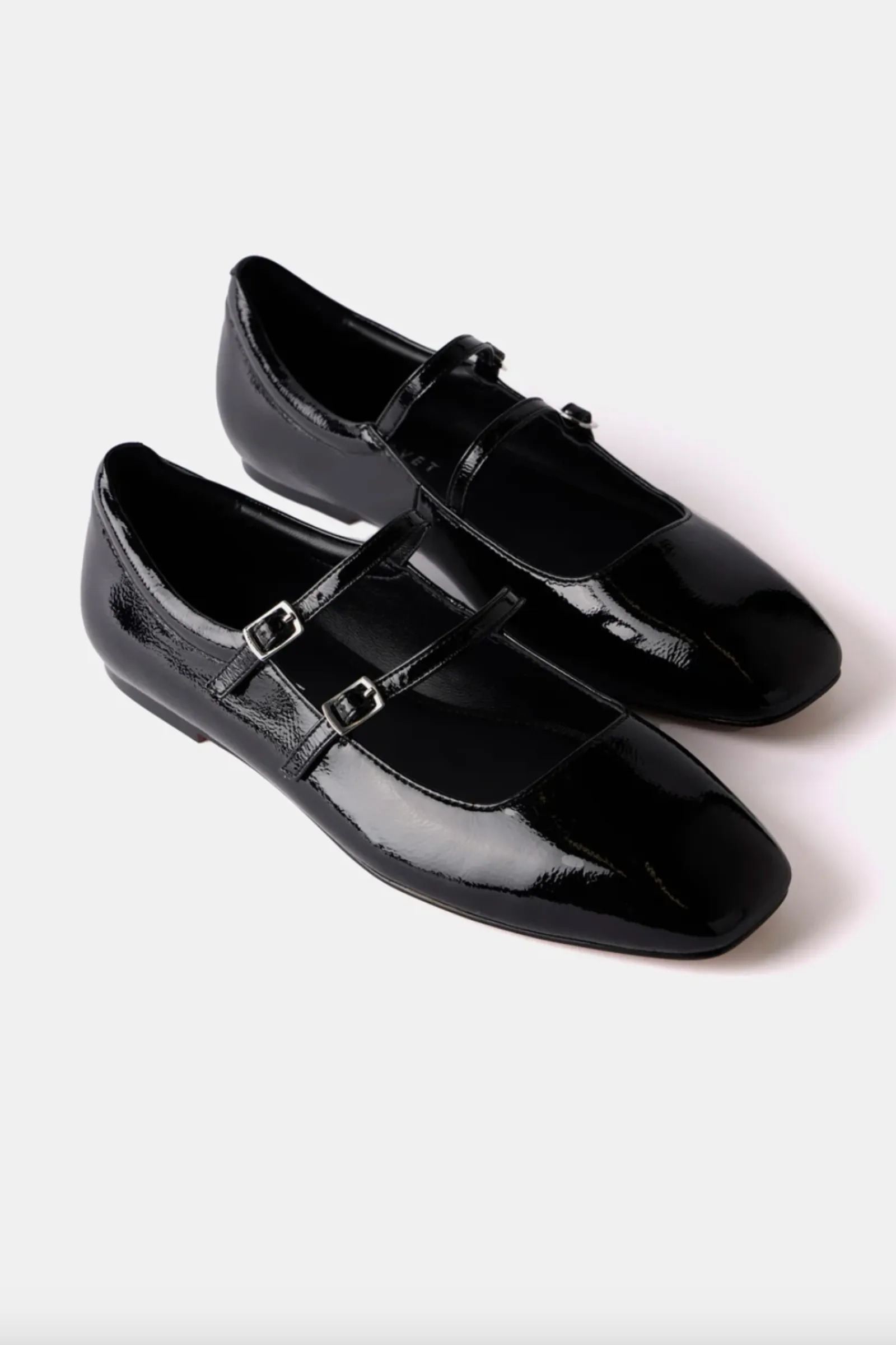 Black Patent Ballet Pumps