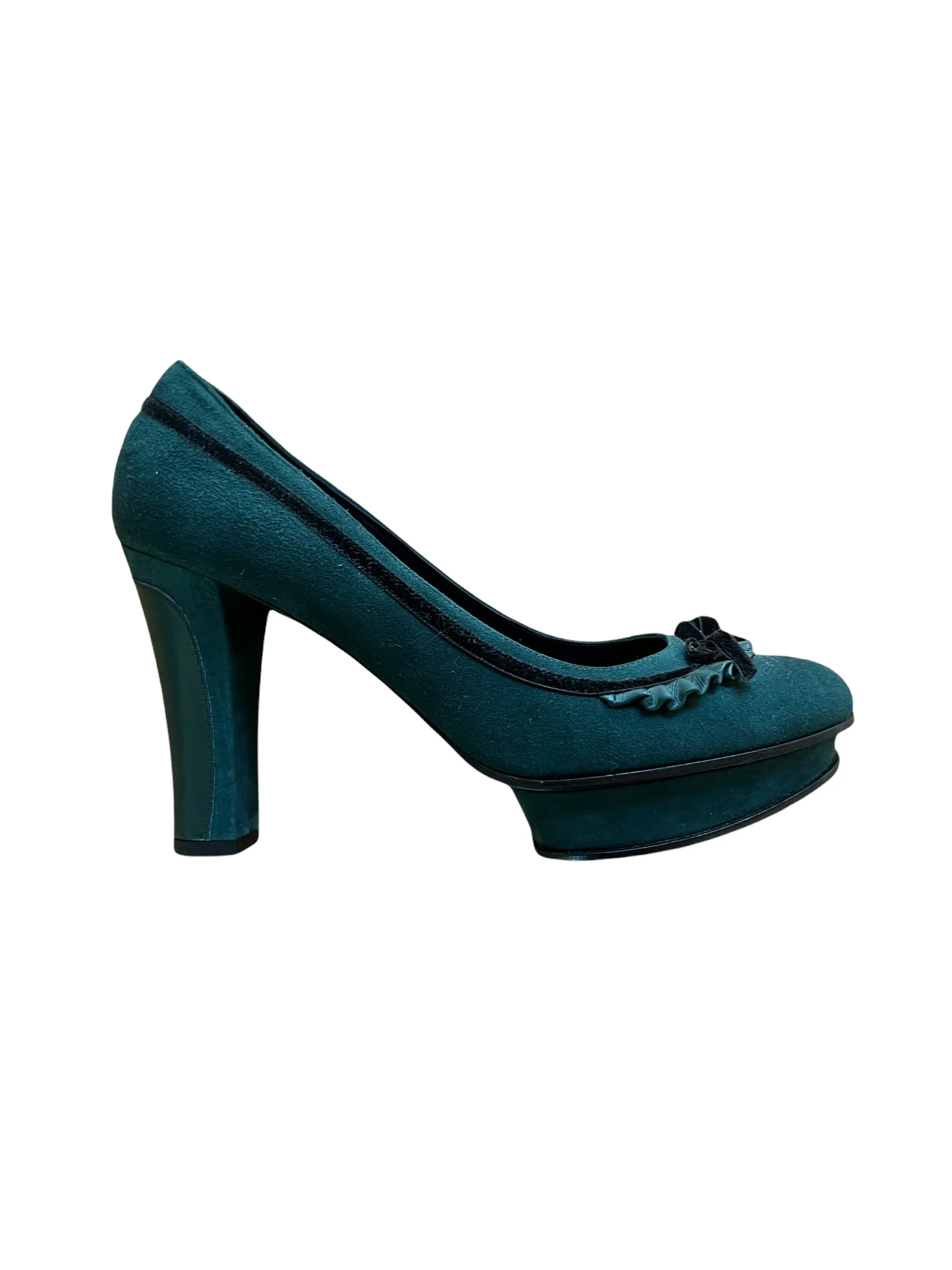 Blue Suede Pumps - 8.5