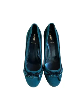 Blue Suede Pumps - 8.5