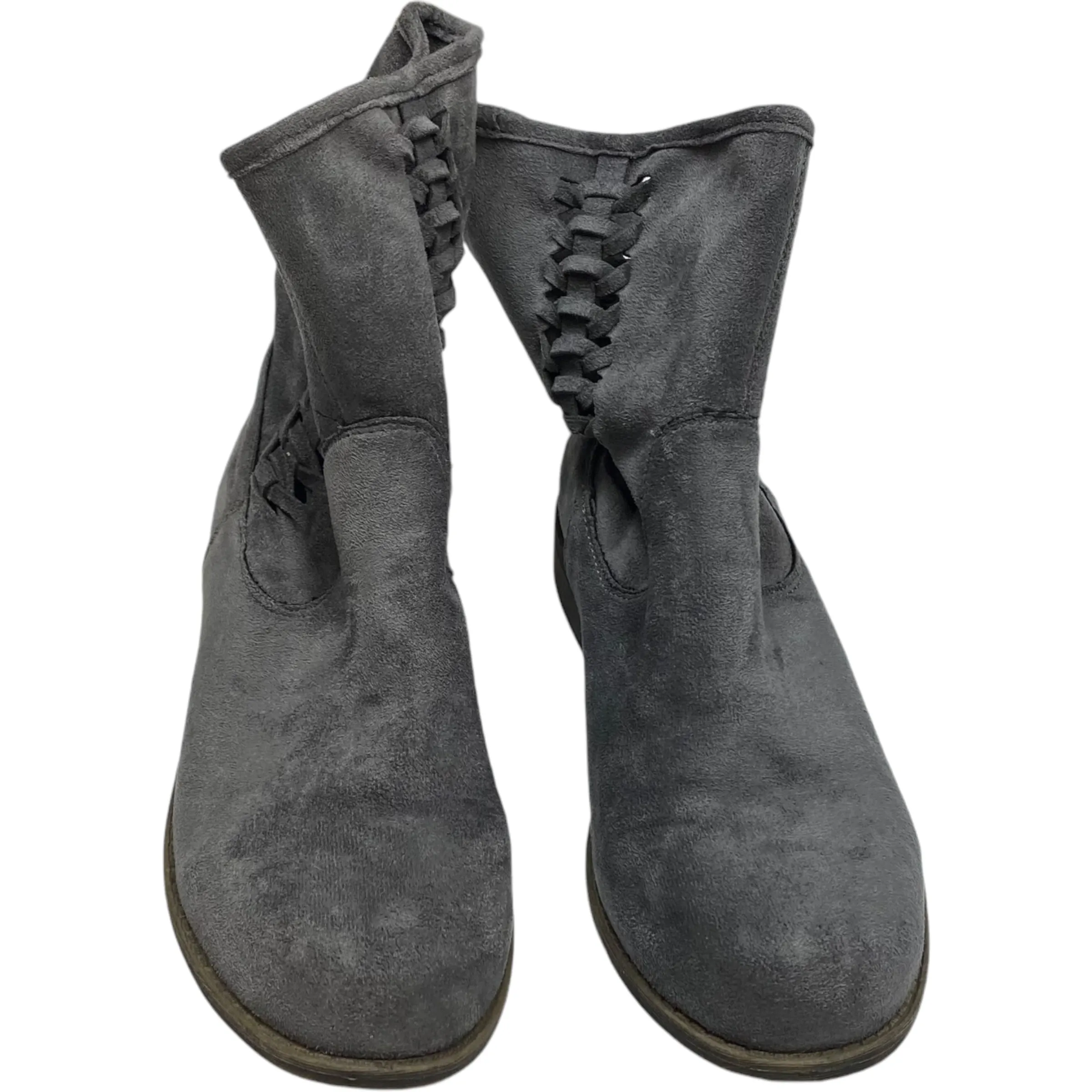 Boots Ankle Flats By Mojo Moxy In Grey, Size: 8.5