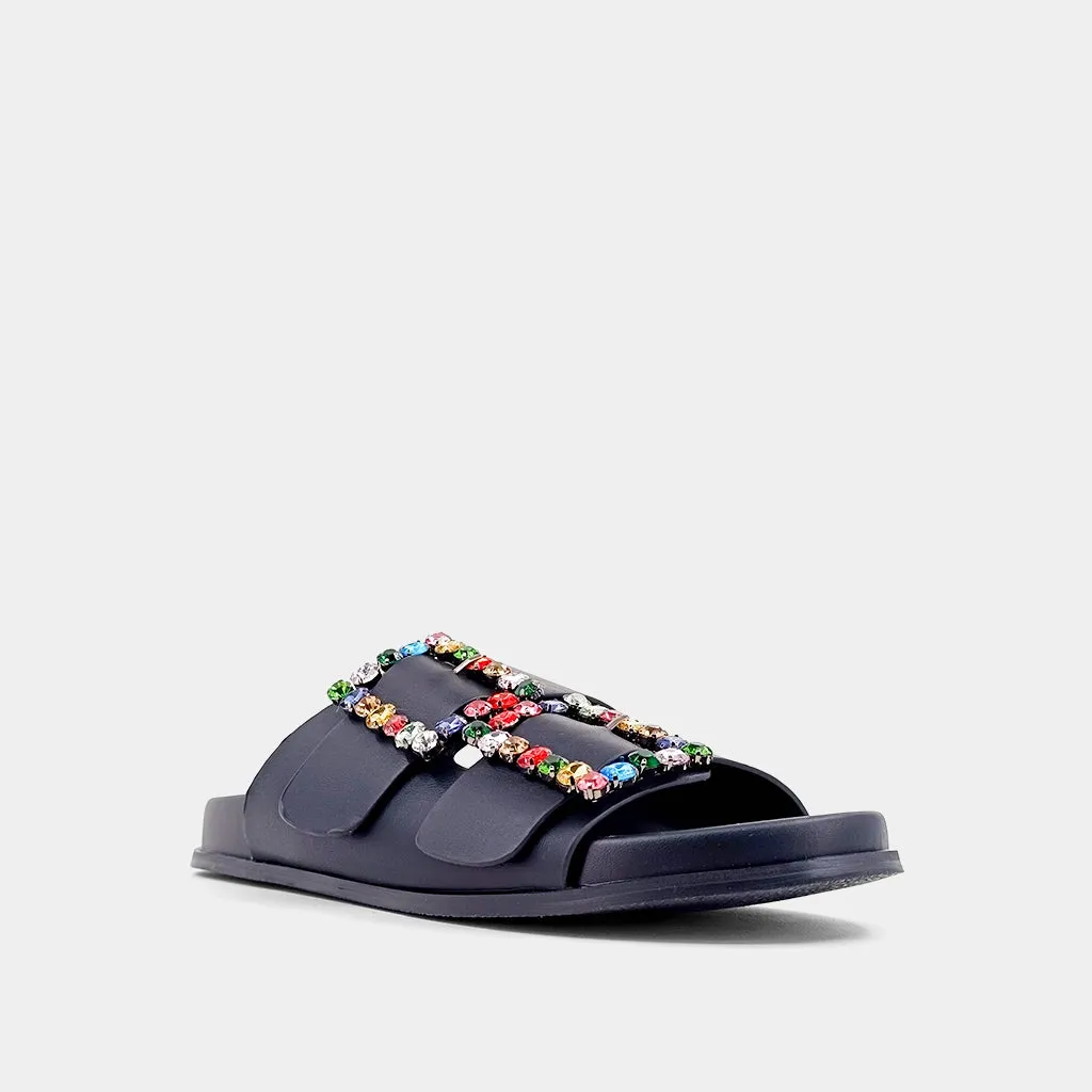 Brittany Sandal - Metallic Black