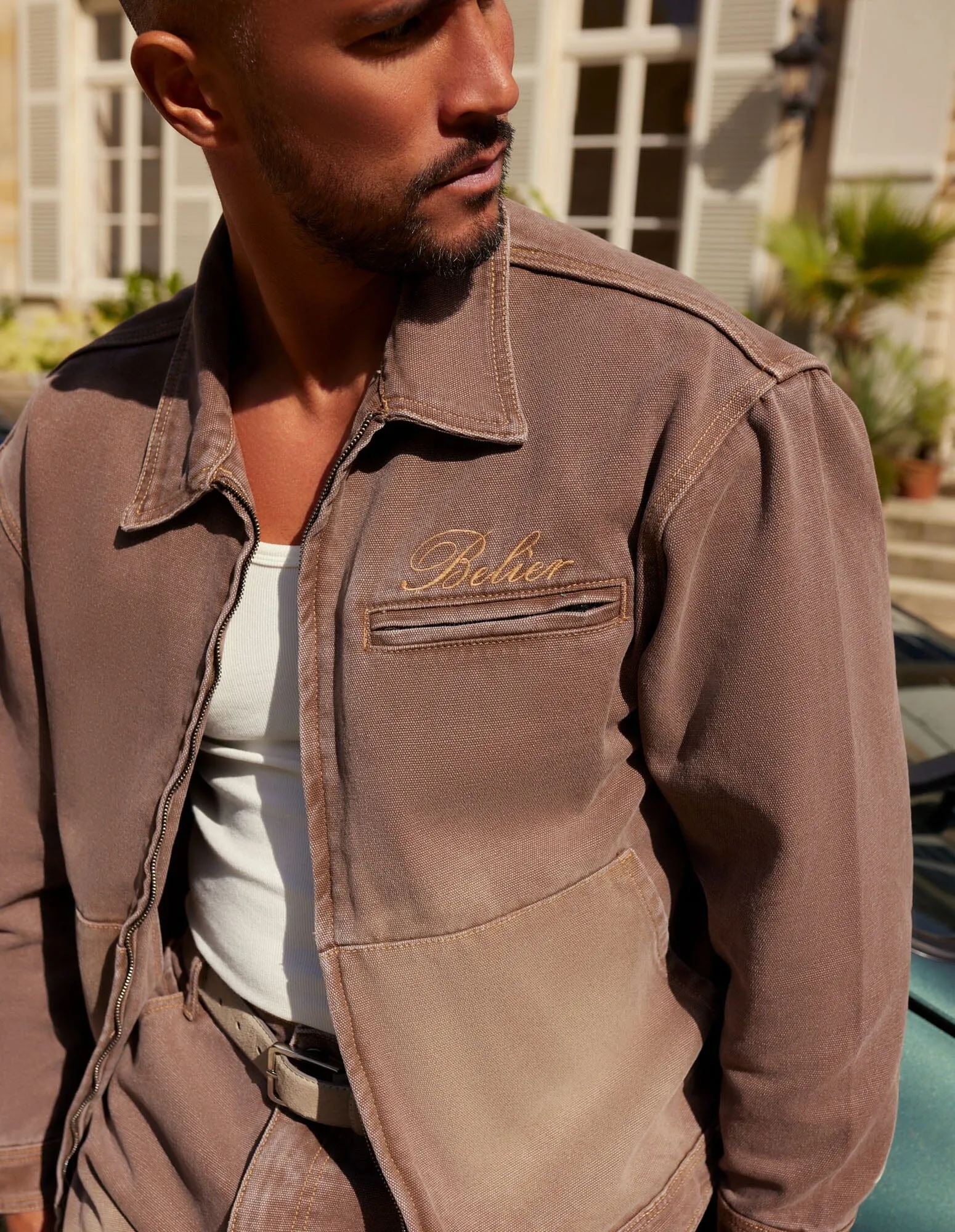 Brown Canvas Worker Jacket