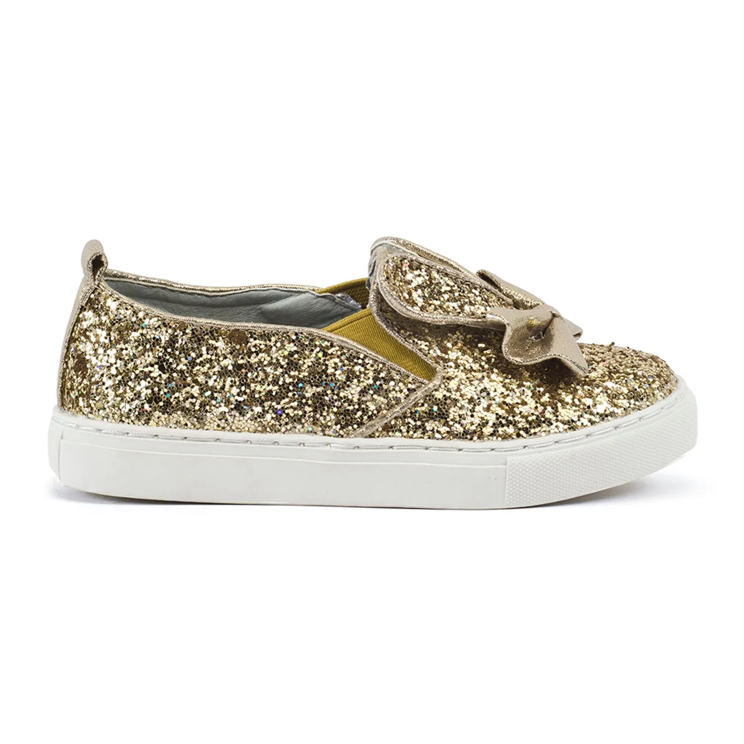 Champagne Glitter Flats