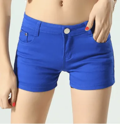 COLOR PARTY DENIM SHORTS