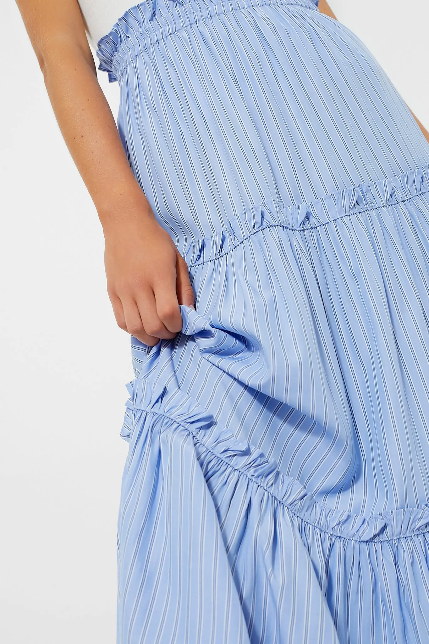 Cornflower Blue Stripe Prado Skirt