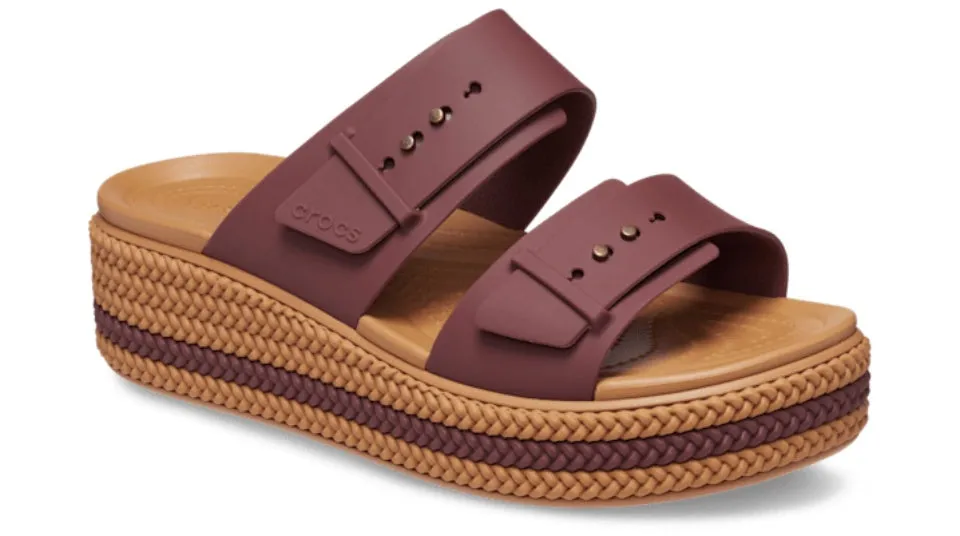 Crocs Brooklyn Woven Buckle Dark Clay