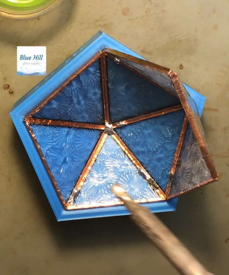 D20 Icosahedron MOLD for Stained Glass Making - Stained Glass Jig - Twenty Sided Shape Mold - Stained Glass Tools- Succulent/Flower Jig