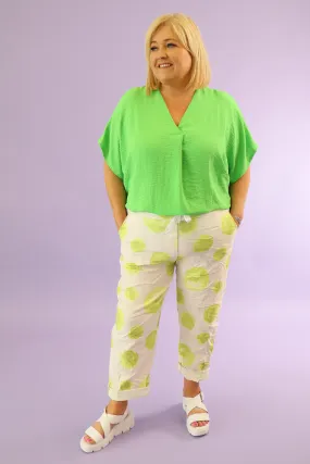 Dottie Jogger in Lime Green