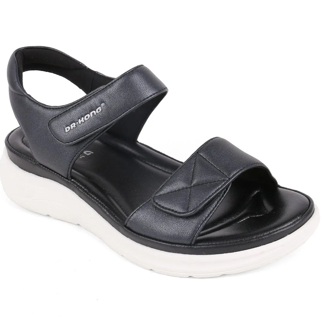 DR.KONG WOMEN TOTAL CONTACT SANDALS DK-S3001774-BLK(RP : $169)