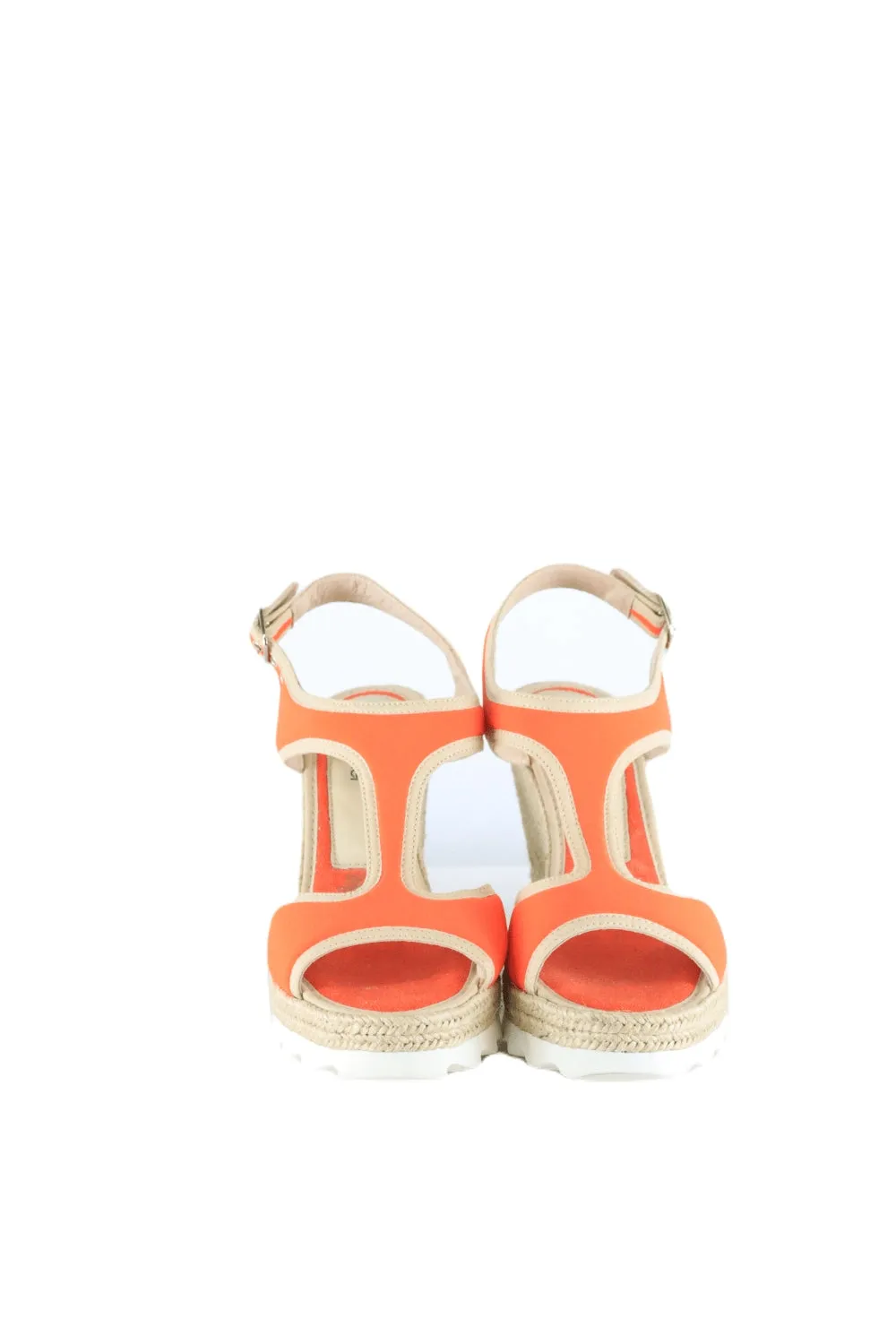 Edward Meller Orange Wedges 38