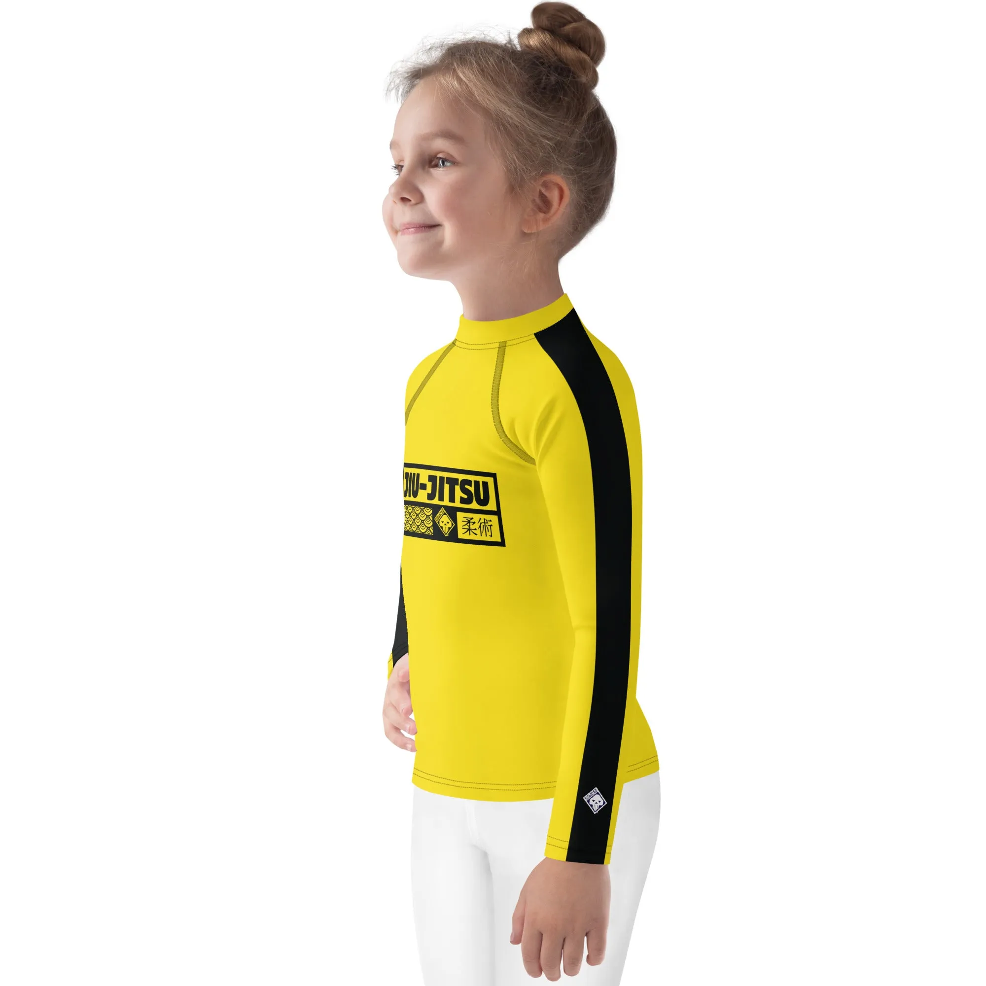 Empower Your Little Warrior: Girls' Bruce Lee Kill Bill Rash Guard - Jiu-Jitsu 020