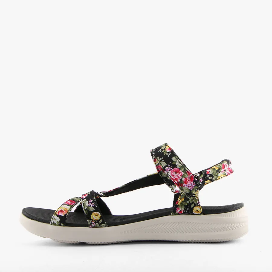 FLOSS 2 BLACK/FLORAL