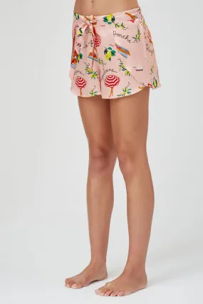 Gigi Silk Shorts St Tropez Print