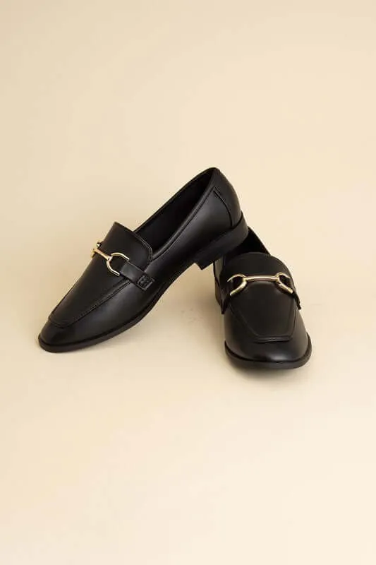 Guitar Horsebit Flats Loafers