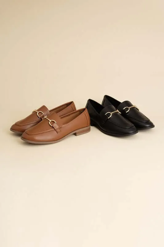 Guitar Horsebit Flats Loafers