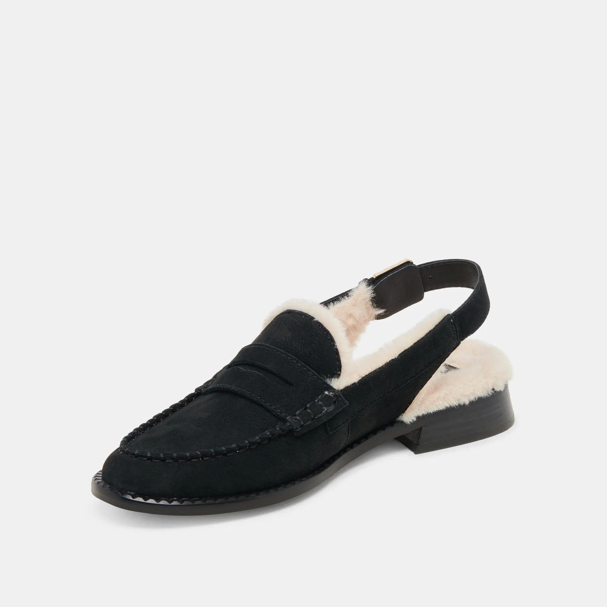 HARDI PLUSH LOAFERS BLACK NUBUCK