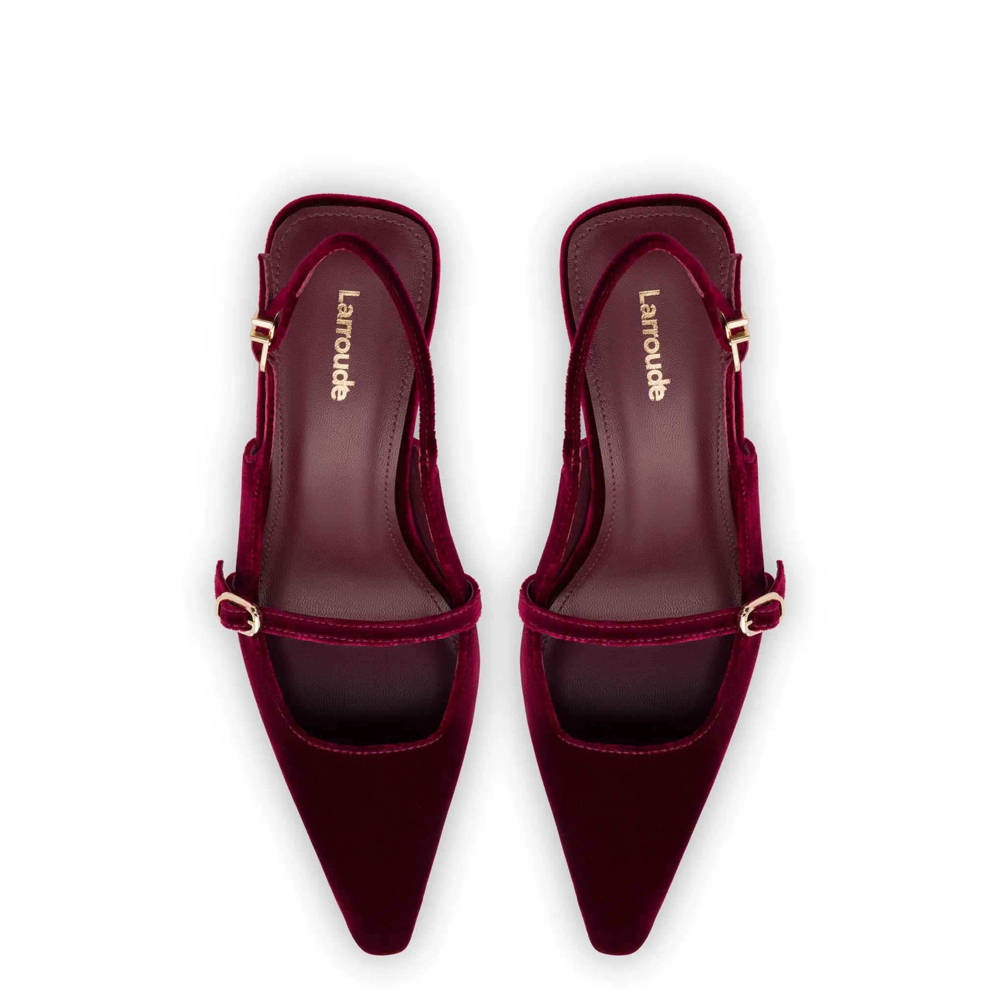 Ines Pump In Wine Velvet