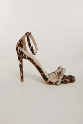 Izzy Diamanté Heel In Leopard