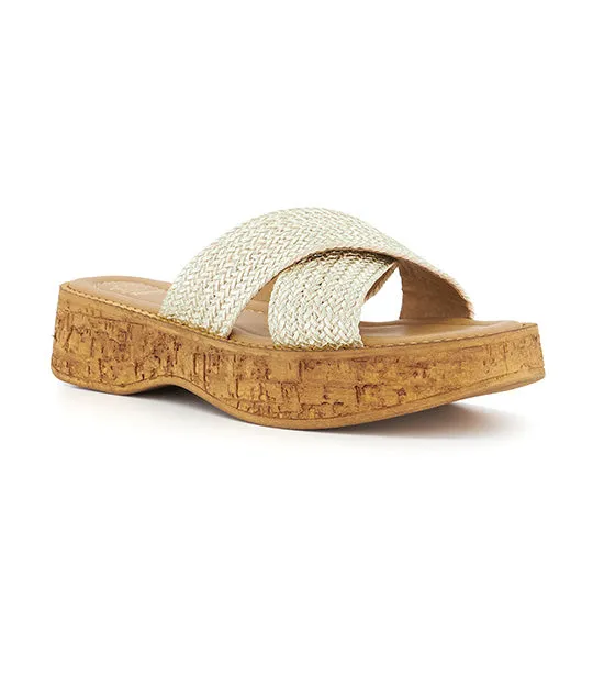 Kodak Wedge Sandals Gold