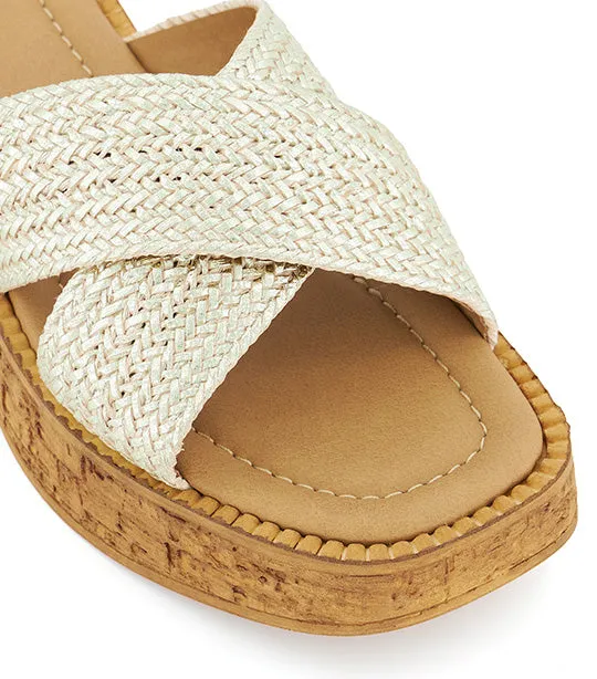 Kodak Wedge Sandals Gold