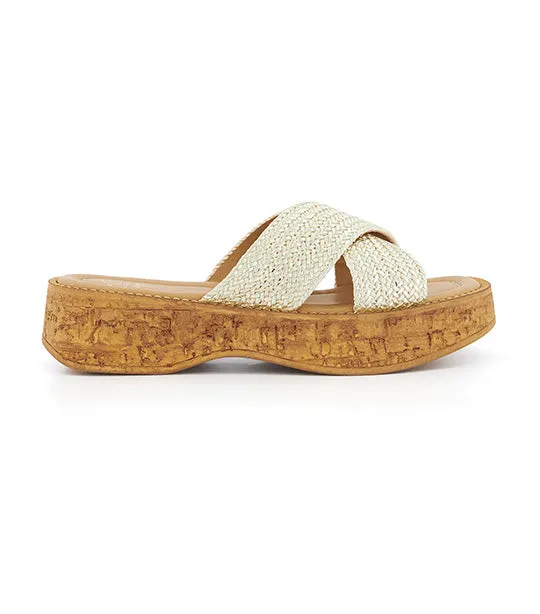 Kodak Wedge Sandals Gold