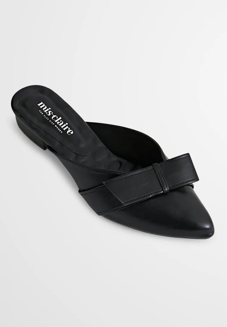 Lauren Backless Ribbon Pointed Flats