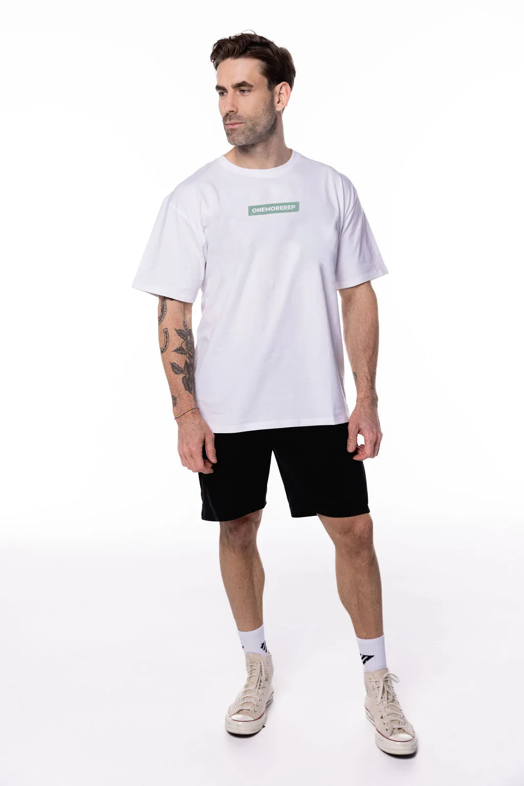 Lifting Club Tee White/Sage