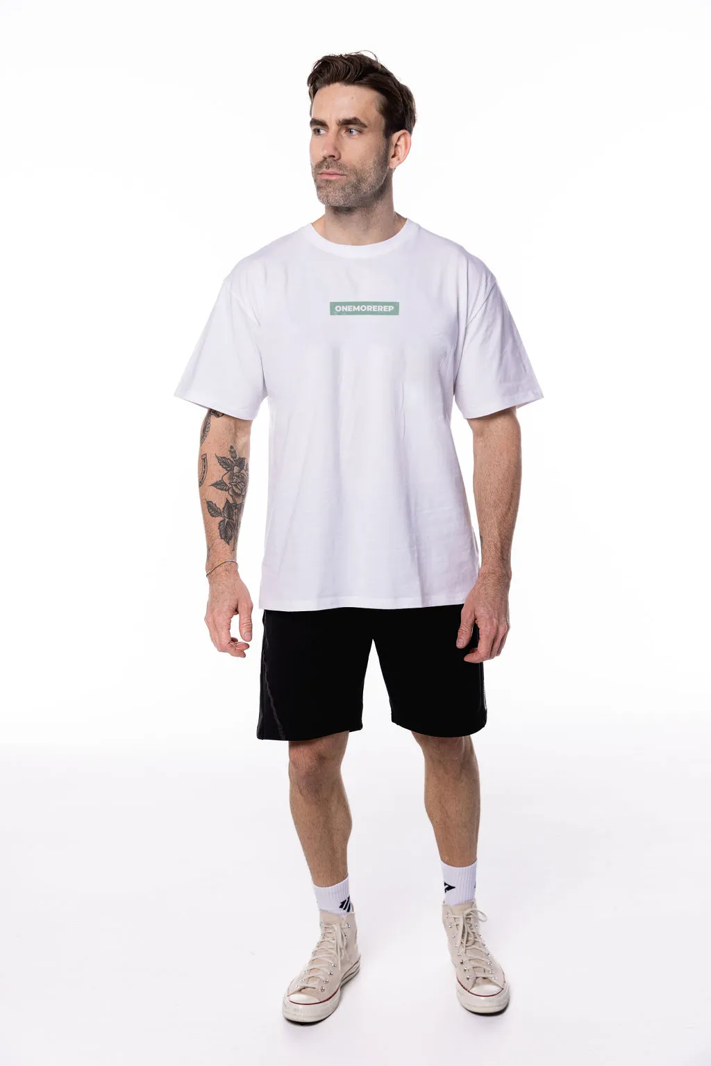 Lifting Club Tee White/Sage